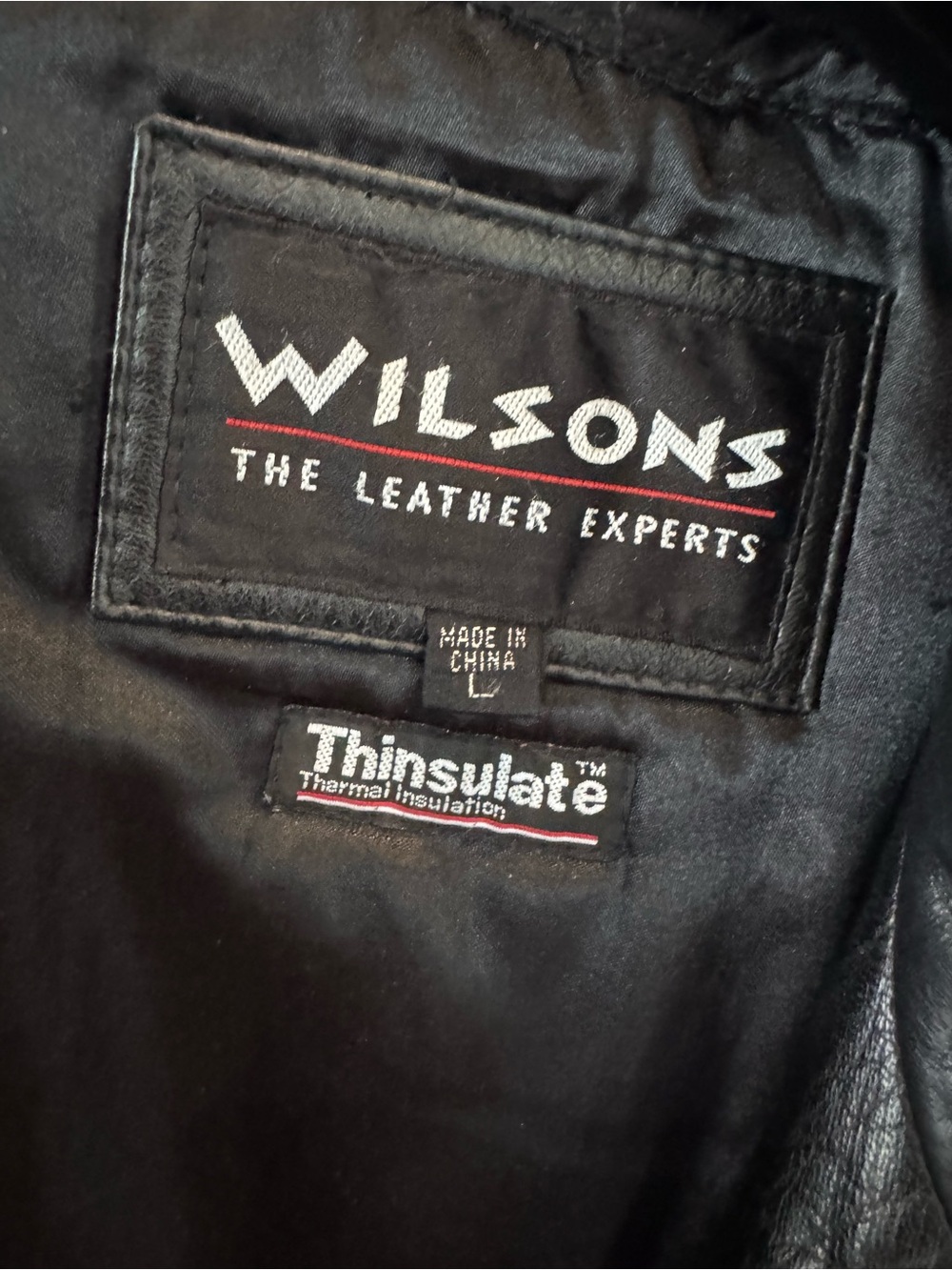 Wilson's Leather Vintage Black Genuine Leather Car / Trench Coat - Large - Picture 4 of 16
